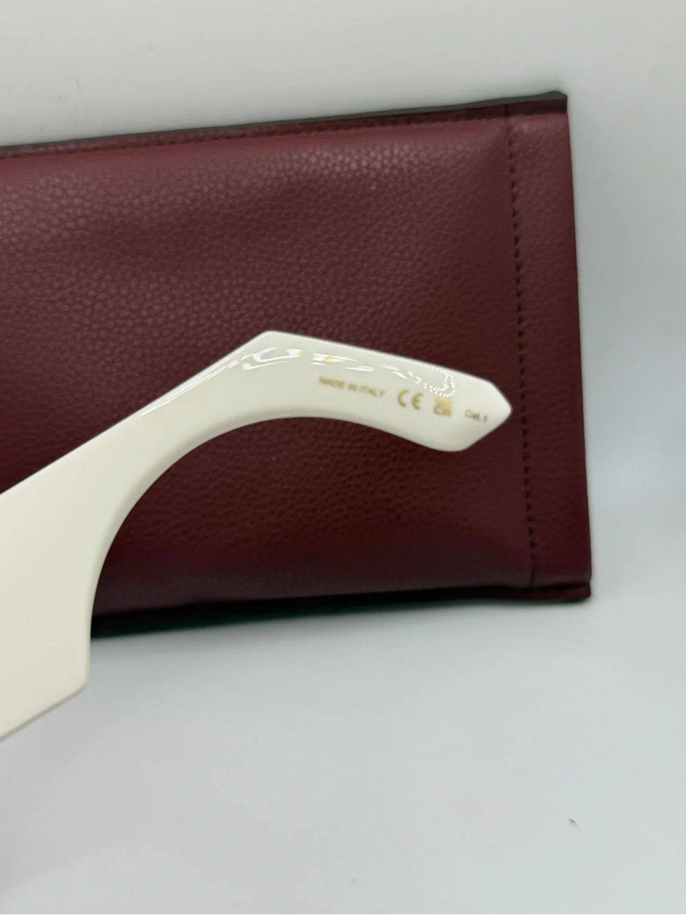 White Oversized Square ETRO Sunglasses with Brown Lenses